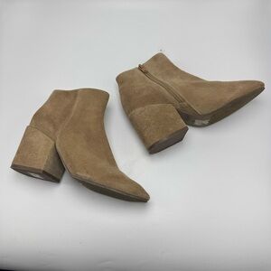 Chocolat Blu Suede Ankle Boot Brown Women’s Size 36/5.5-6 Block Heel Fall Boot